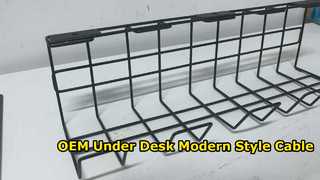 OEM-Kabelmanagement-Rack unter dem Schreibtisch im modernen Stil