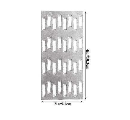 Flachverstellplatte Flachverstellplatte Reparatur Schleierplatte Halterung Galvanisierter Stahl 1 mm Dicke Nagelzähne Höhe 8 mm Für Dachverstellplatten Holzholzverbindungen
