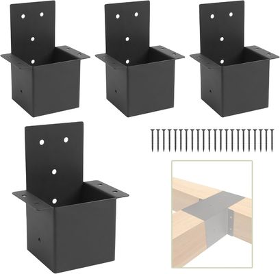 Pergolanhänger 4x4 Rafter Post Brackets Pergolanhänger-Kit Gazebo-Behälter Wandmontage-Behälter-Kit für Holzpfosten Pergolanhänger Anschluss oder Deckgeländer