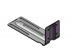 Innere Wandstütze zur Befestigung von nicht belastbaren Trägerwänden an Travers