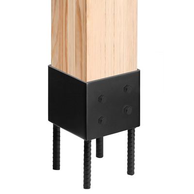 4x4 Pfostenträger Erdspieß zur Verwendung für Beton-Terrassen